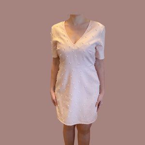 Fashion Union | US 6 | Light Pink | Faux Pearl Dress